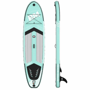 10’6 Inflatable Stand Up Paddle Board Package - Blue and White Paddle Board