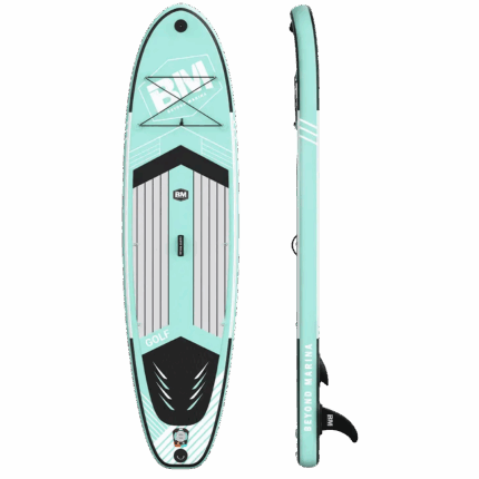 10’6 Inflatable Stand Up Paddle Board Package - Blue and White Paddle Board