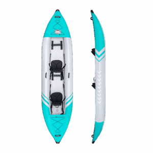 12’6 Inflatable Tandem Lightweight Kayak - ADVENTURER: Ideal small boat option