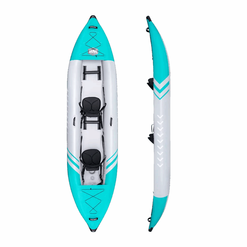 12’6 Inflatable Tandem Lightweight Kayak - ADVENTURER: Ideal small boat option