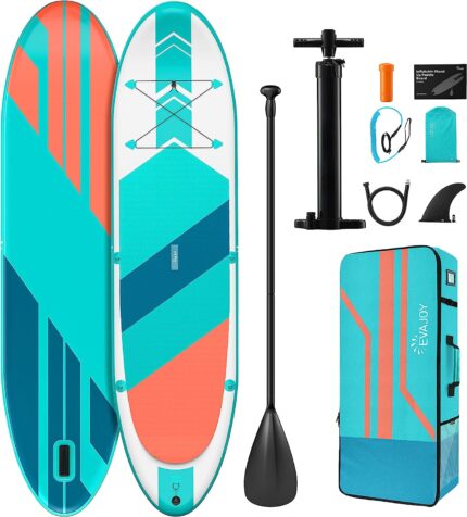 EVAJOY Paddle Boards, 10'10''x32''x6'' Inflatable Stand Up Paddle Board SUP for All Skill Levels
