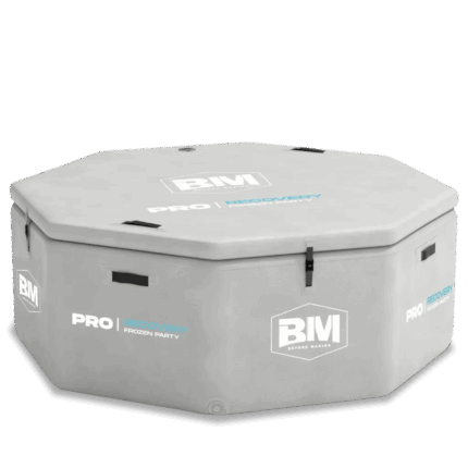 Hexagonal insulated container of HyperChill OctaPlunge Inflatable Ice Bath Tub