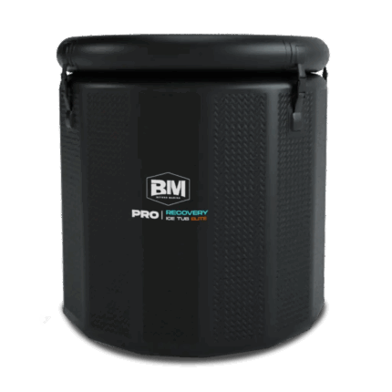 Black Ice Bath Tub from Elite PRO, a durable inflatable ice tub made with drop stitch material