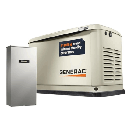 Guardian Series 22 kW/19.5 kW Air Cooled Home Standby Generator with Wi-Fi and Whole Home 200 Amp Transfer Switch (Copy)