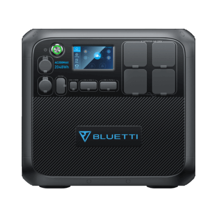 Bluetti Portable Generator 2200W With 350W Solar Panel Included, AC200MAX 2048Wh Solar Generator W/ 4 2200W AC Outlets, Expandable to 8192Wh for Home Backup