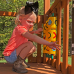 Gorilla Playsets Mountaineer Treehouse Wooden Swing Set with Tube Slide, Rope Ladder, and Sandbox - Image 8