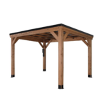 Backyard Discovery 12' x 9.5' Arcadia Slope Roof Cedar Gazebo with PowerPort