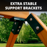 Gorilla Playsets Treasure Trove II Treehouse Wooden Swing Set - Image 4