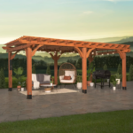Backyard Discovery 20′ x 12′ Beaumont Pergola – Premium Cedar Wood, Sturdy & Elegant Design - Image 2