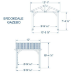 Backyard Discovery Brookdale 12 x 10 All Cedar Wooden Gazebo - Image 4
