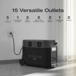 EF EcoFlow DELTA Pro 3600Wh Portable Power Station - 3600W AC - LiFePO4 - Solar Generator - Image 8